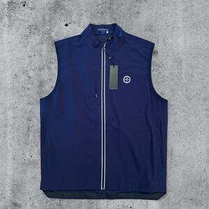 Greyson Coywolf Sport Full-Zip Golf Vest Olympia Fields CC Maltese Blue Large